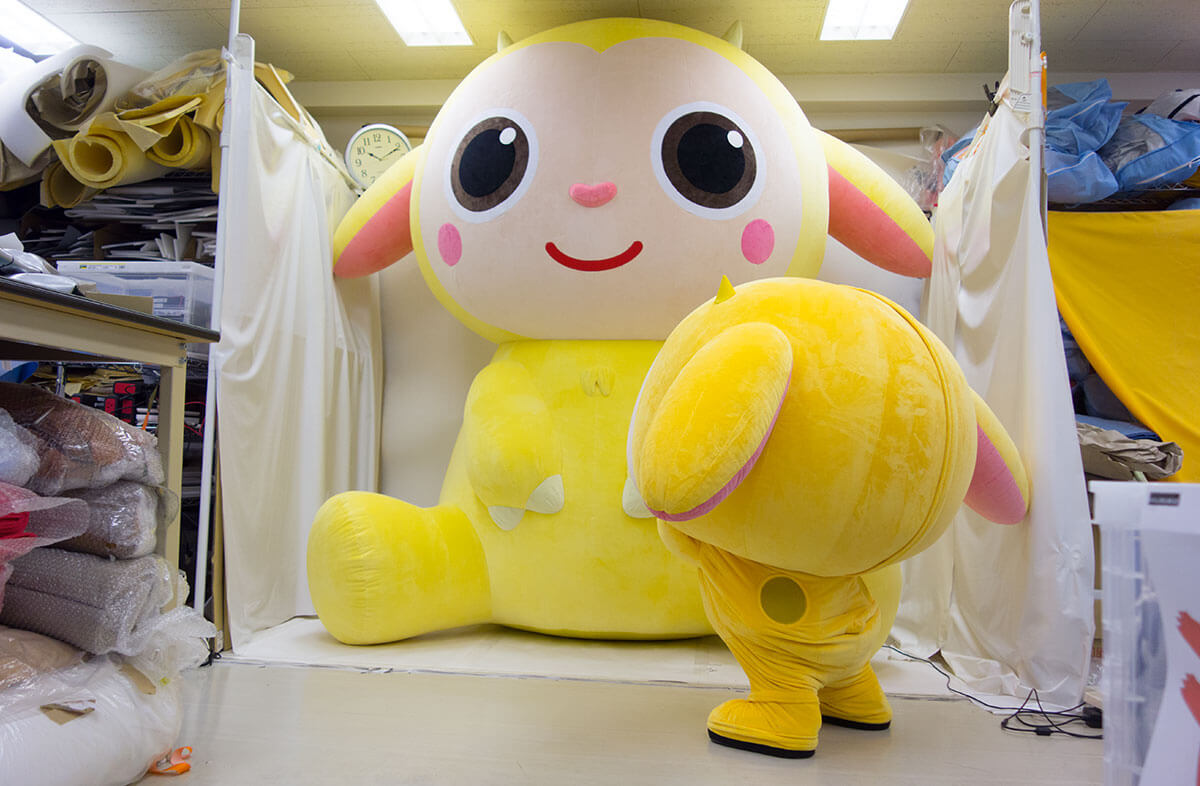 エアーオブジェとちびミックスくん