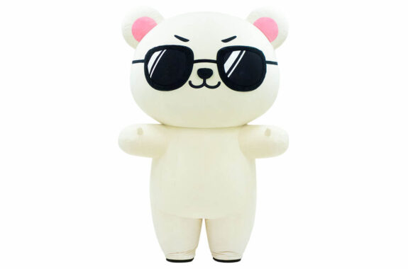 ピース君（ぴーくま）の前面