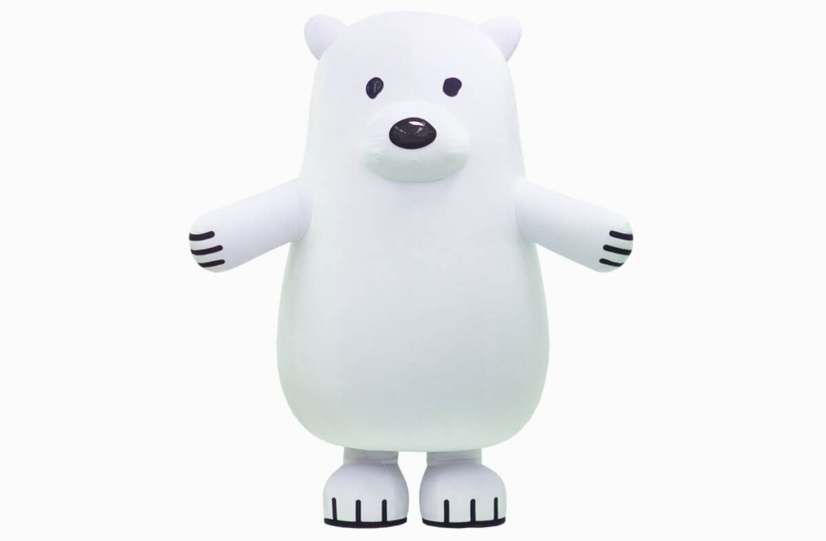 ハンドメイドオーダー用 受付ページ くまの着ぐるみを着たわんこパネル