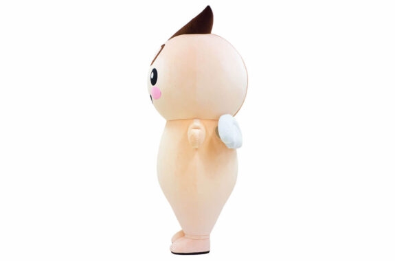 てんしくんの側面